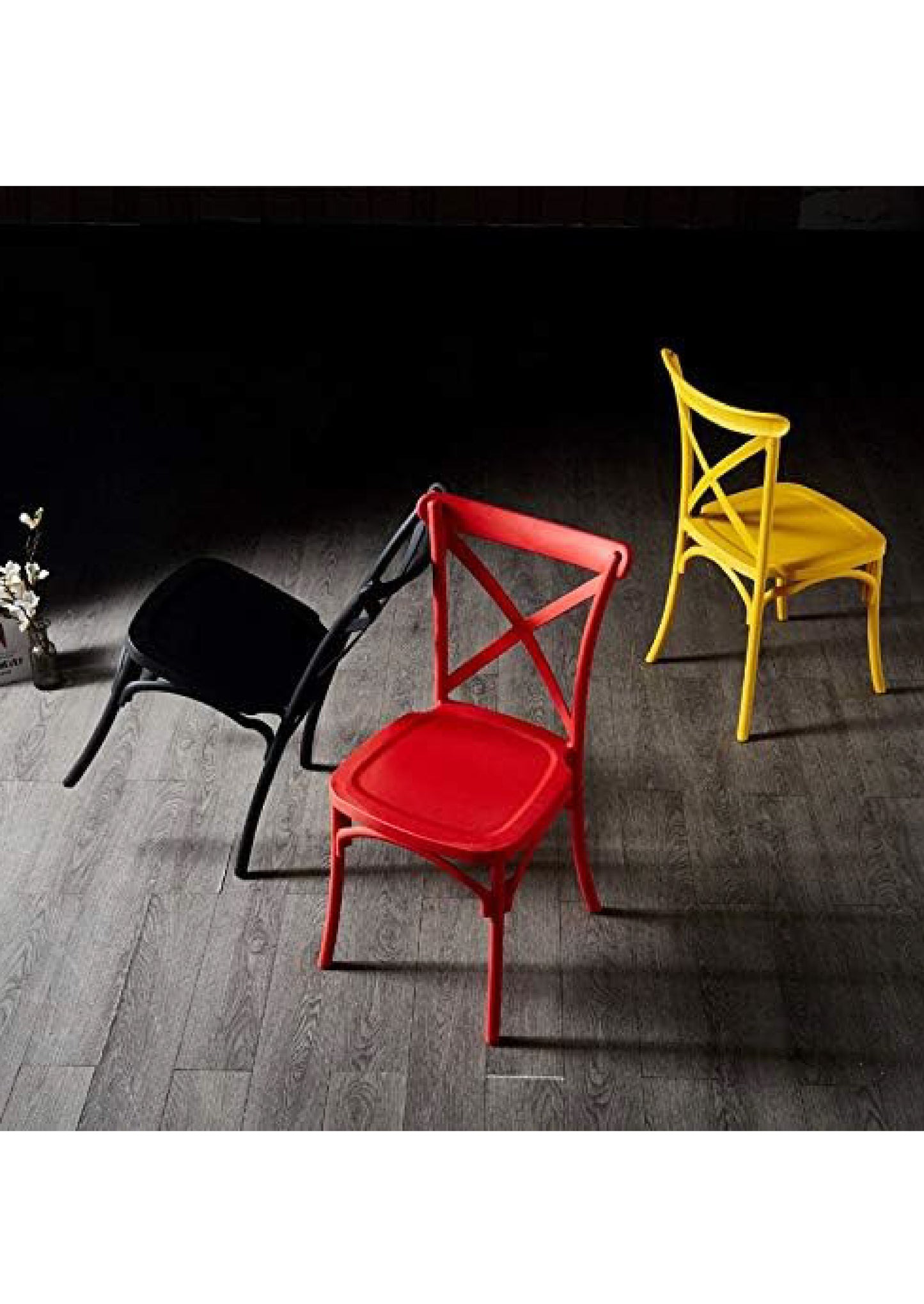 Black Kids Cross Chair (Rental)
