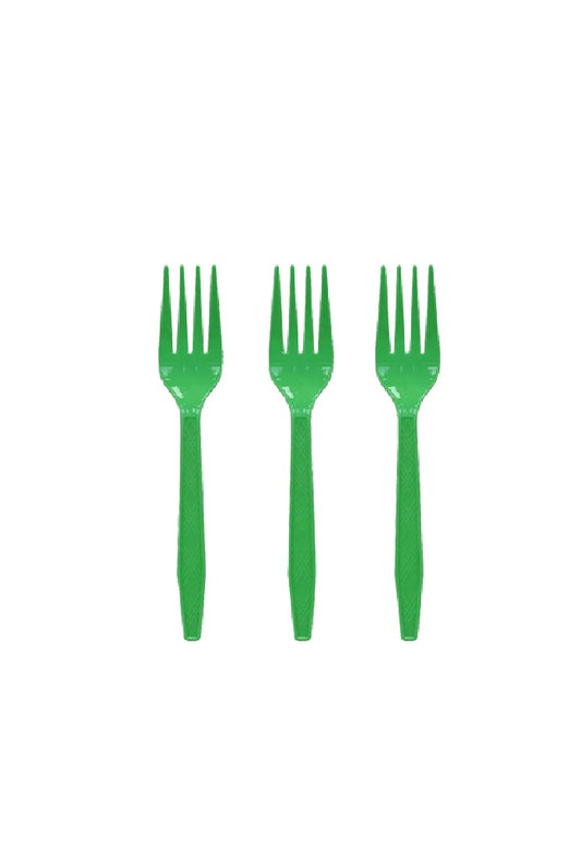 Green Plastic Cutlery