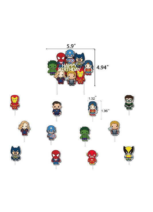 Marvel Baby Cake Toppers Set