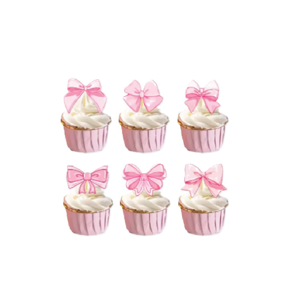 Bow Cupcake Toppers