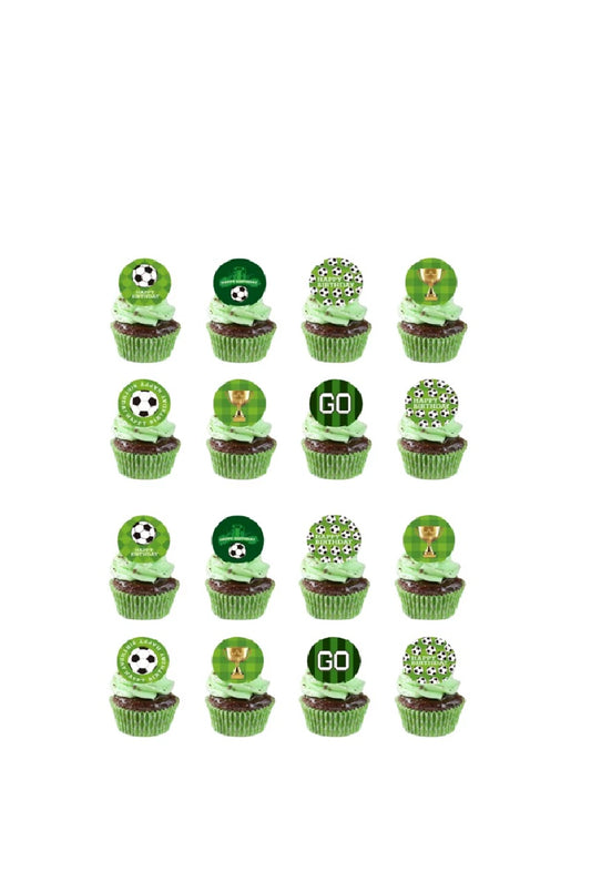 Football Cupcake Toppers