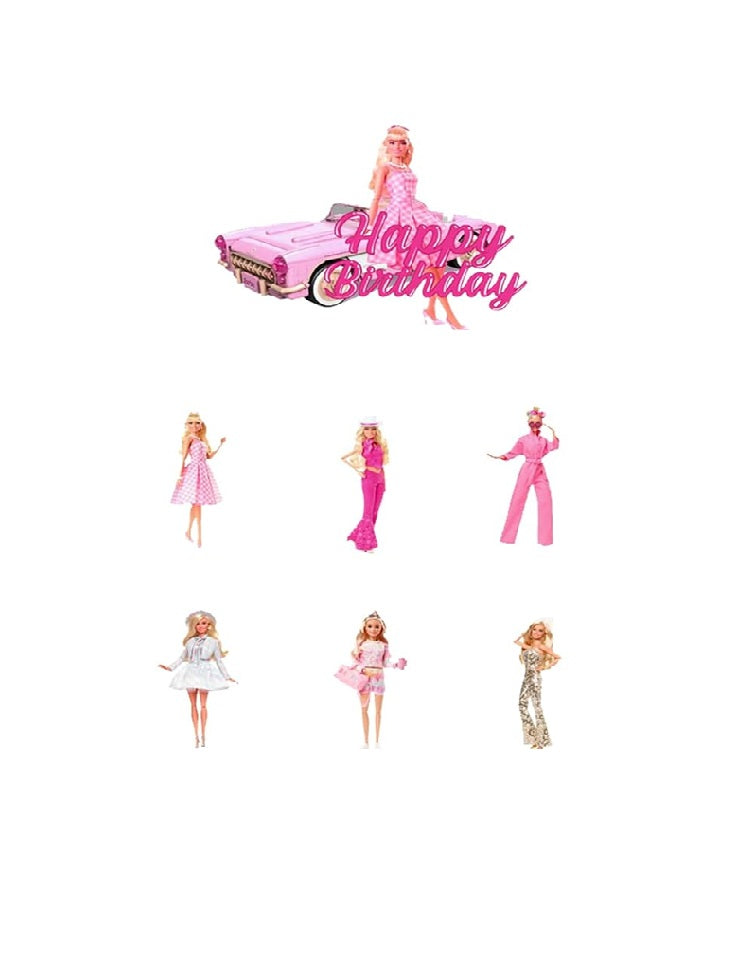 Barbie Cake Toppers Set