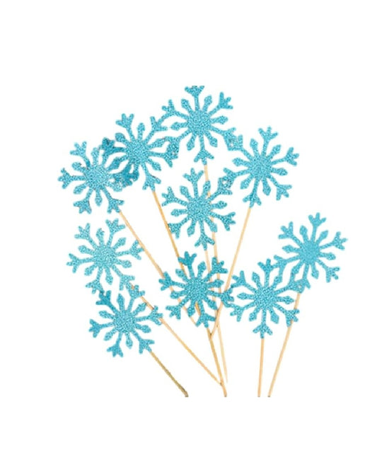 Snow Flakes Cupcake Toppers