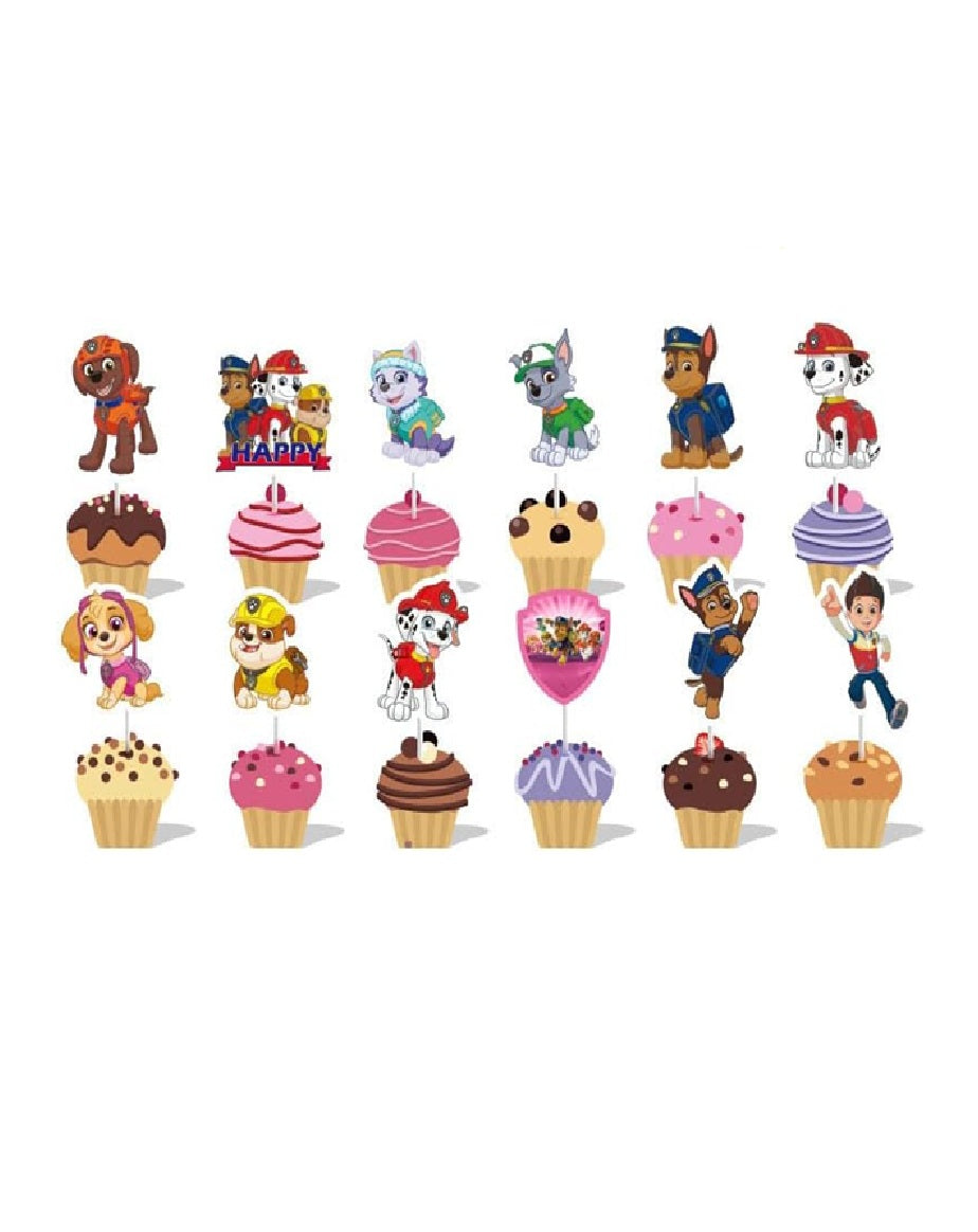Paw Patrol Cupcake Toppers