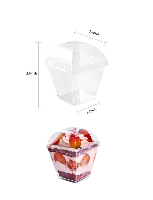Small Serving Dessert Cups with Lid
