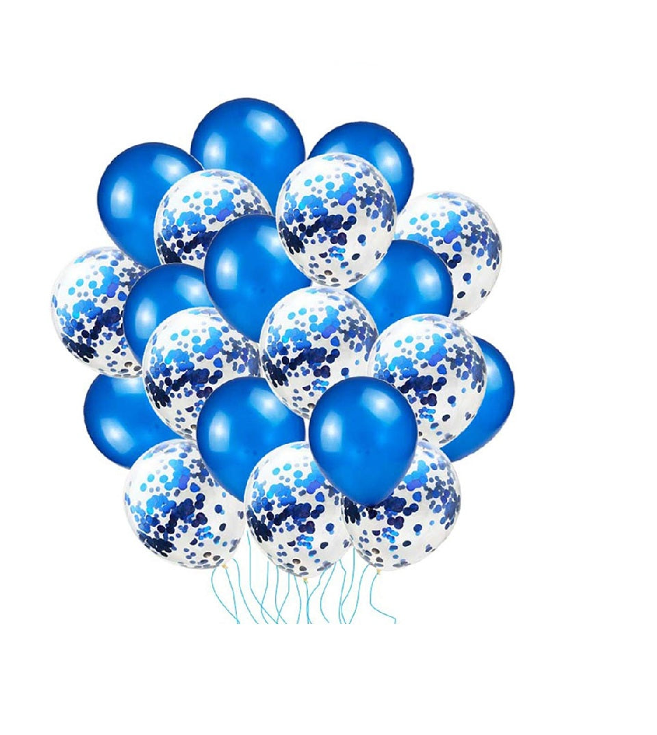 Latex & Confetti Balloons Bunch