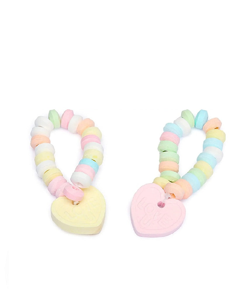 Edible Candy Jewelry with Love Heart Charm