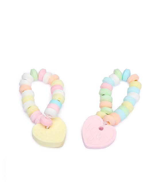 Edible Candy Jewelry with Love Heart Charm