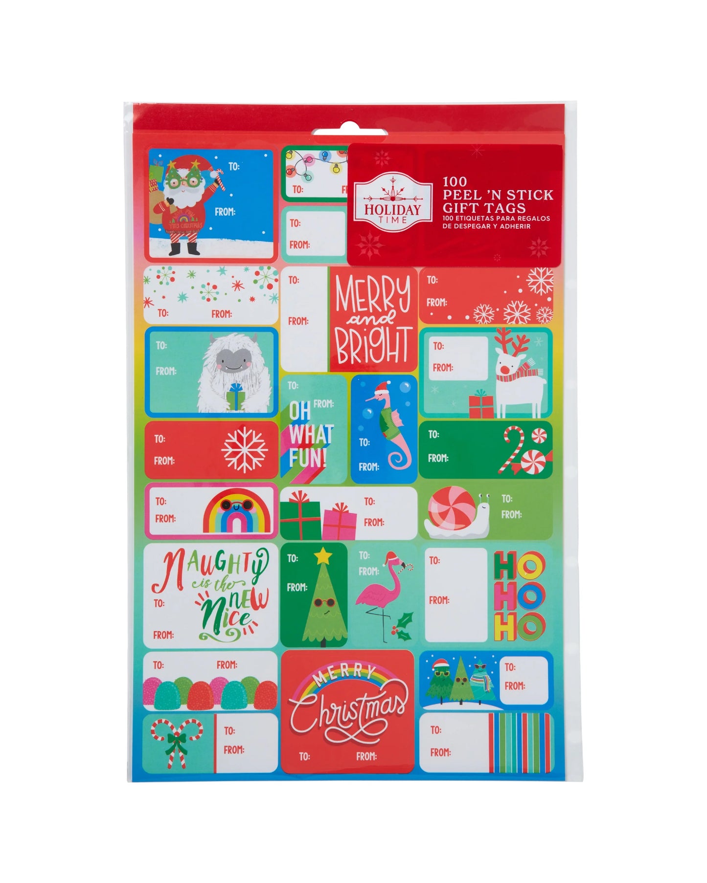 Christmas Gift Tags Sticker (Pack of 100)