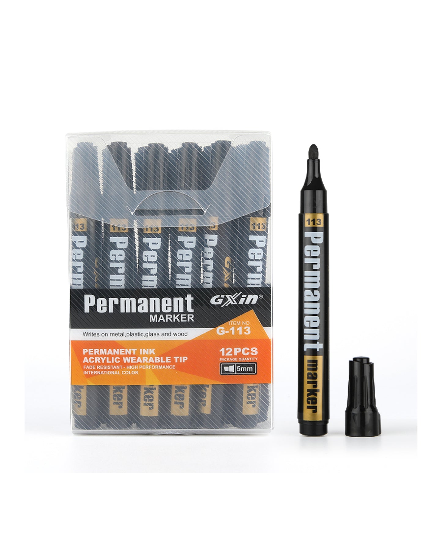 Black Permanent Marker (1 Pc)