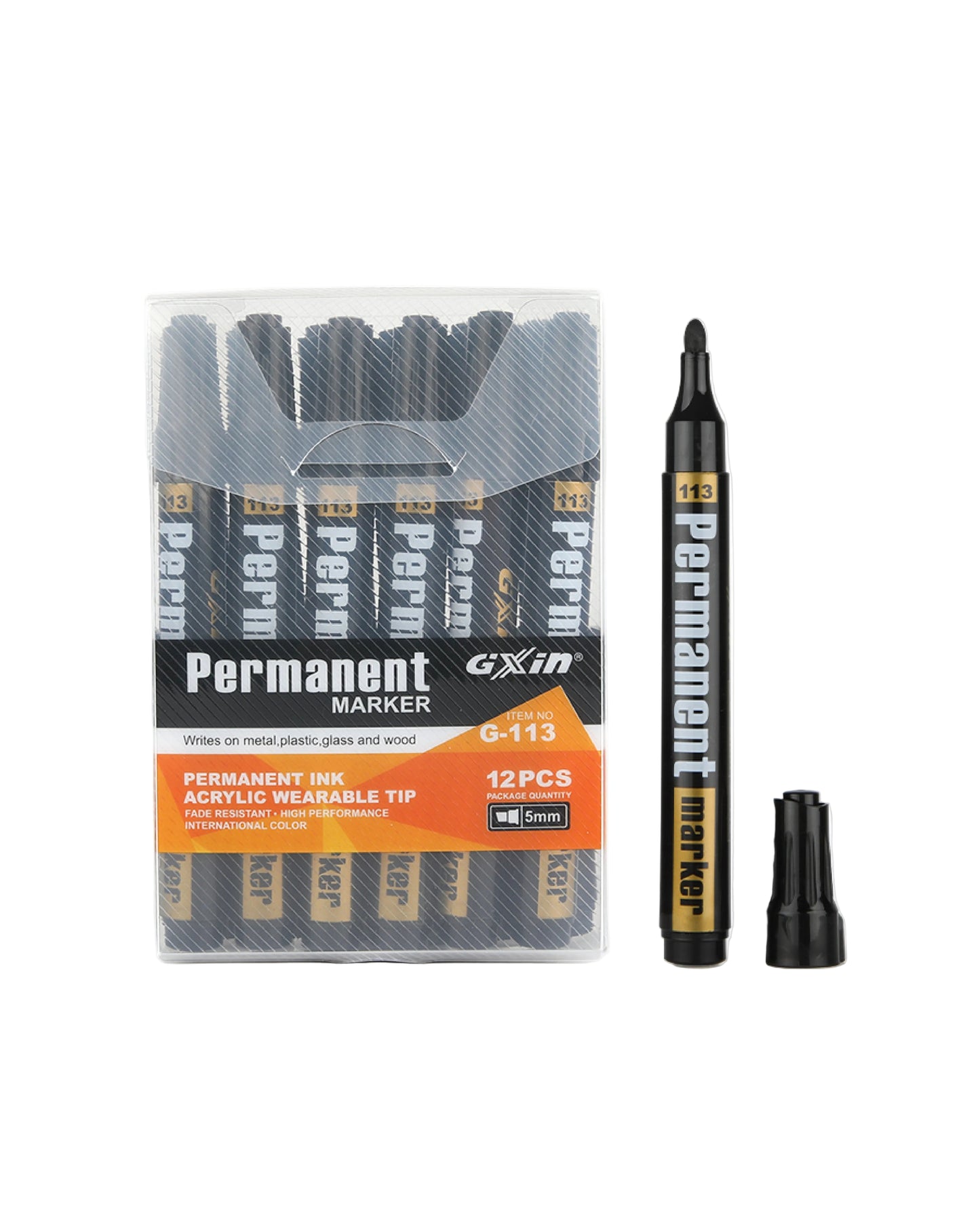 Black Permanent Marker (1 Pc)
