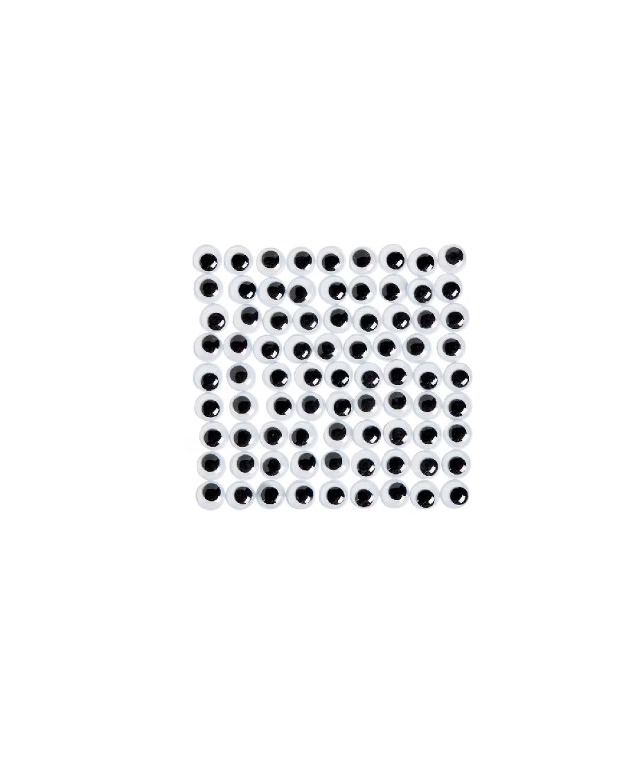 Mini Size Wiggle Googly Eyes (Pack of 80)