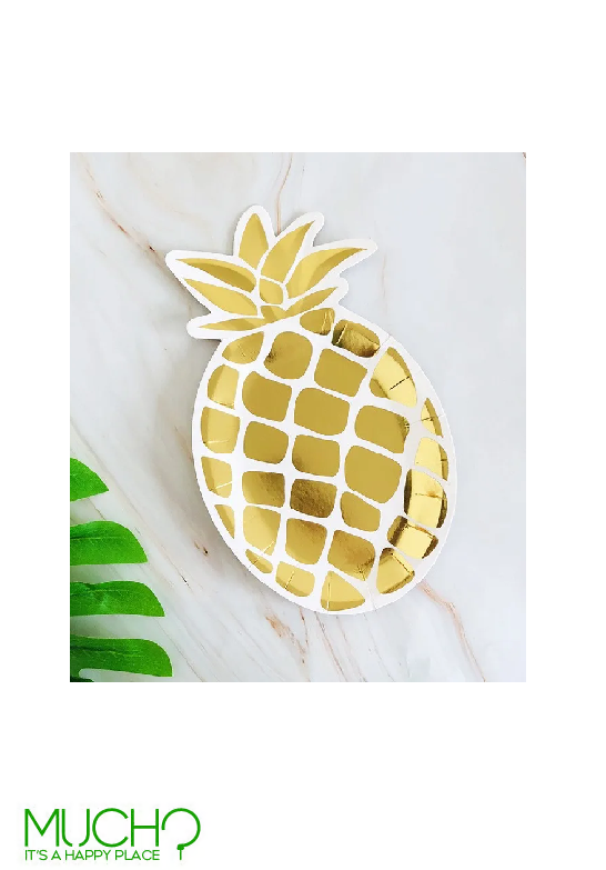 Gold Pineapple Plates