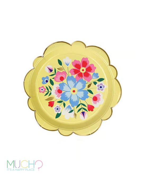 Floral 9 Inch Plates