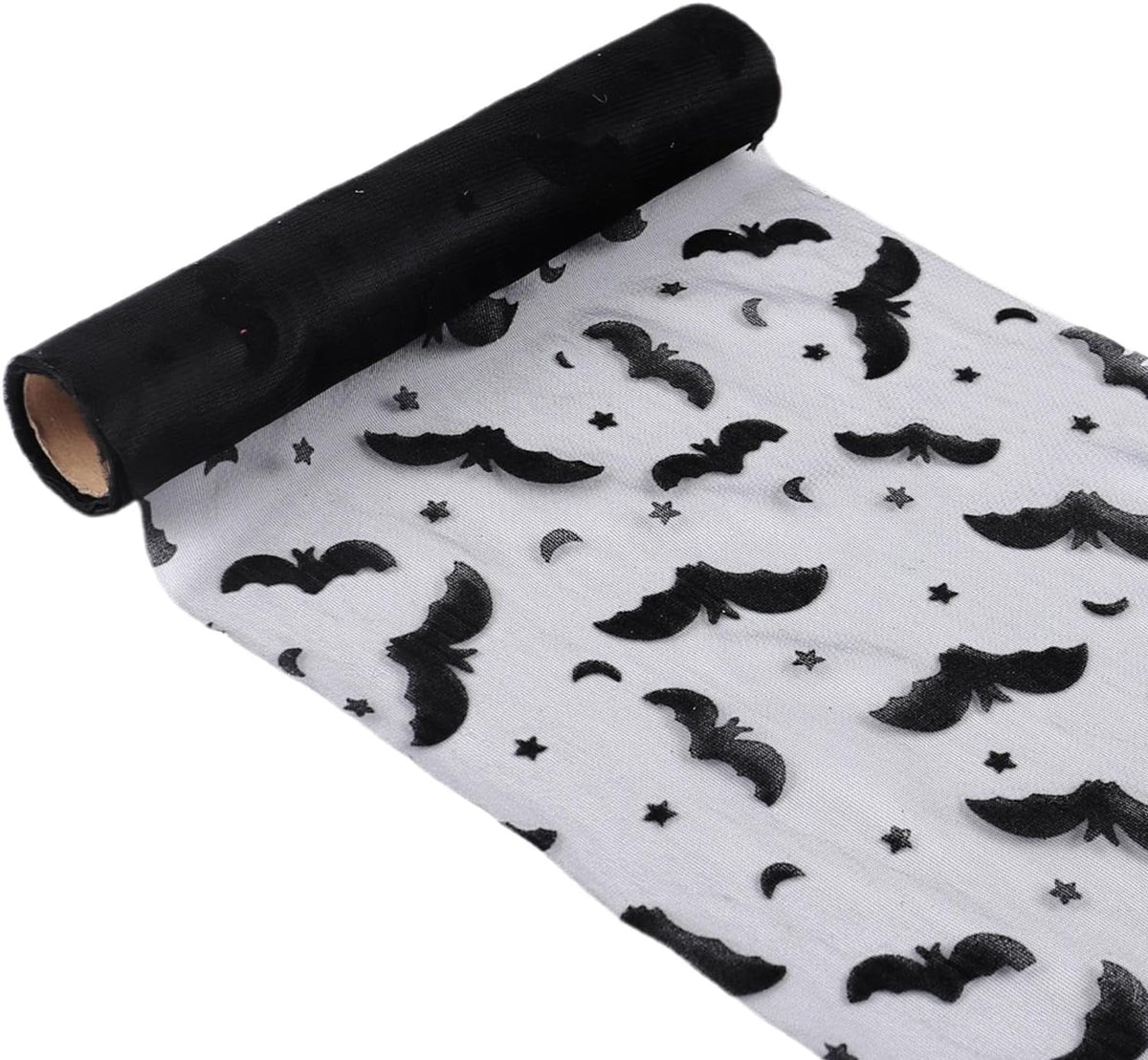 Halloween Bat Spiderwebs Rectangular Gauze Runner