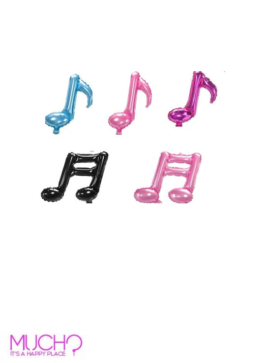 Colored Music Note Balloons