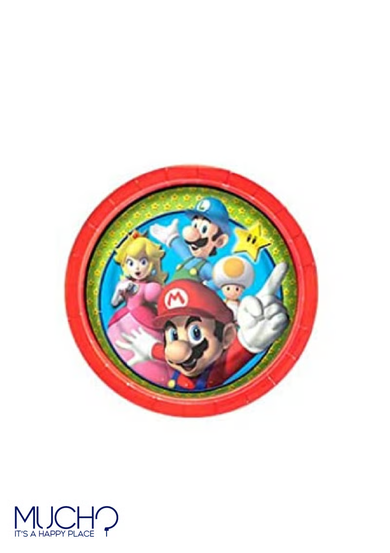 Super Mario 7 Inch Plates