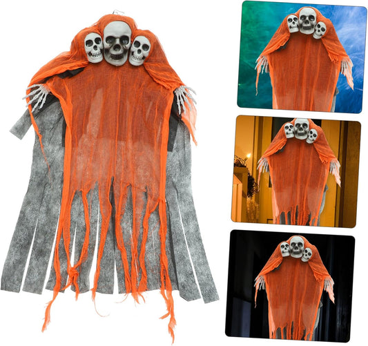 Hanging Skeleton Ghost Props Halloween Scary Decorations Outdoor Ghost Decor