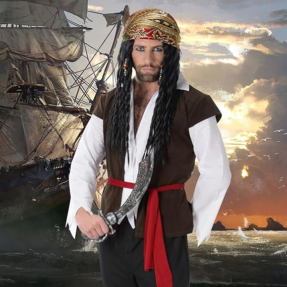 Pirate Head Scarf Cosplay for Halloween Costume Party