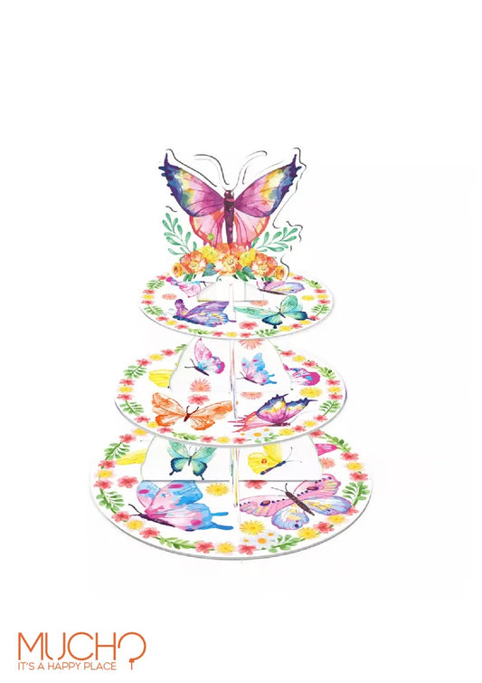 Disposable Butterfly Cupcake Stand