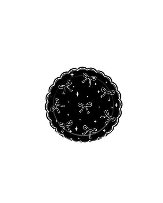 Black Bow 7IN Plate