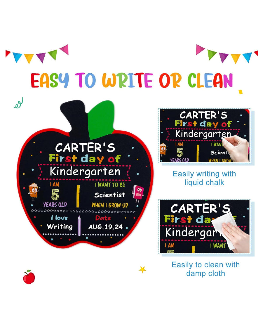 Apple Shaped First/Last Day of School Board