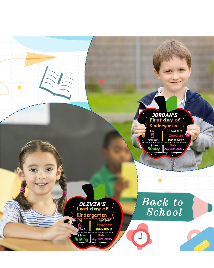 Apple Shaped First/Last Day of School Board
