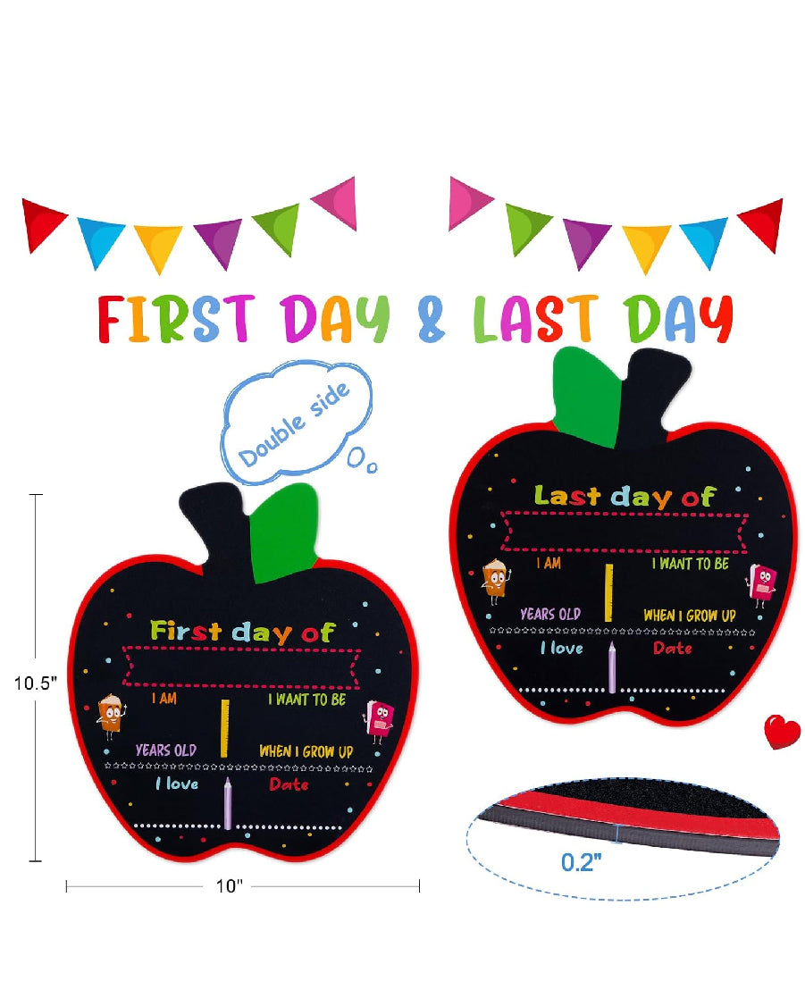 Apple Shaped First/Last Day of School Board