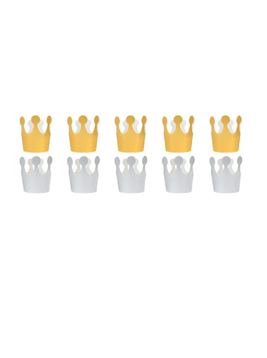 Crown Party Hats (10 Pieces)