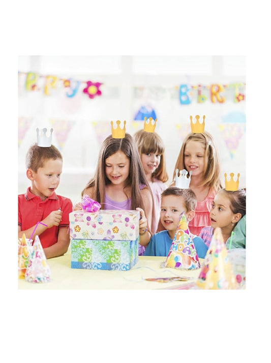 Crown Party Hats (10 Pieces)