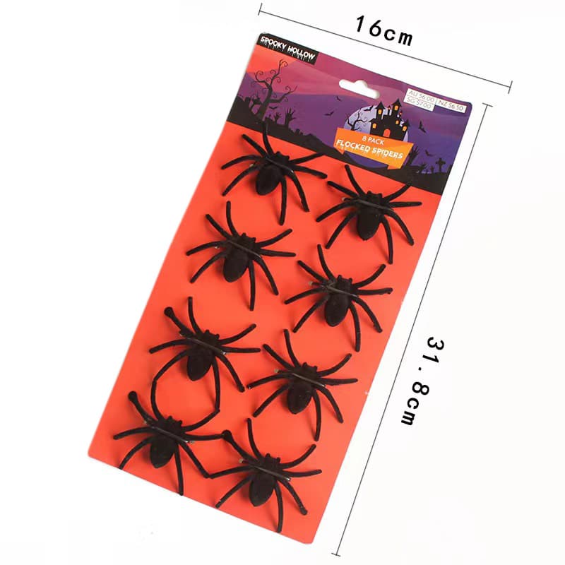 Small Velvet Spiders (Pack of 8)