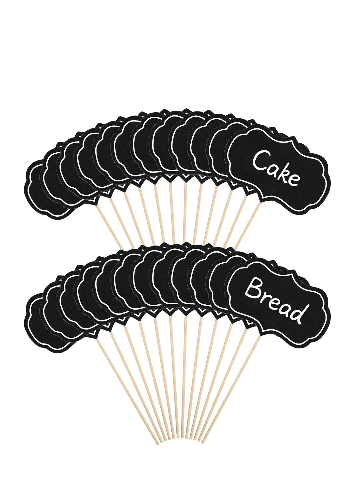 Cheese, Food Markers for Buffet Labels Food Tags Blank Toothpick Flags Appetizer Signs Chalkboard Cupcake Toppers