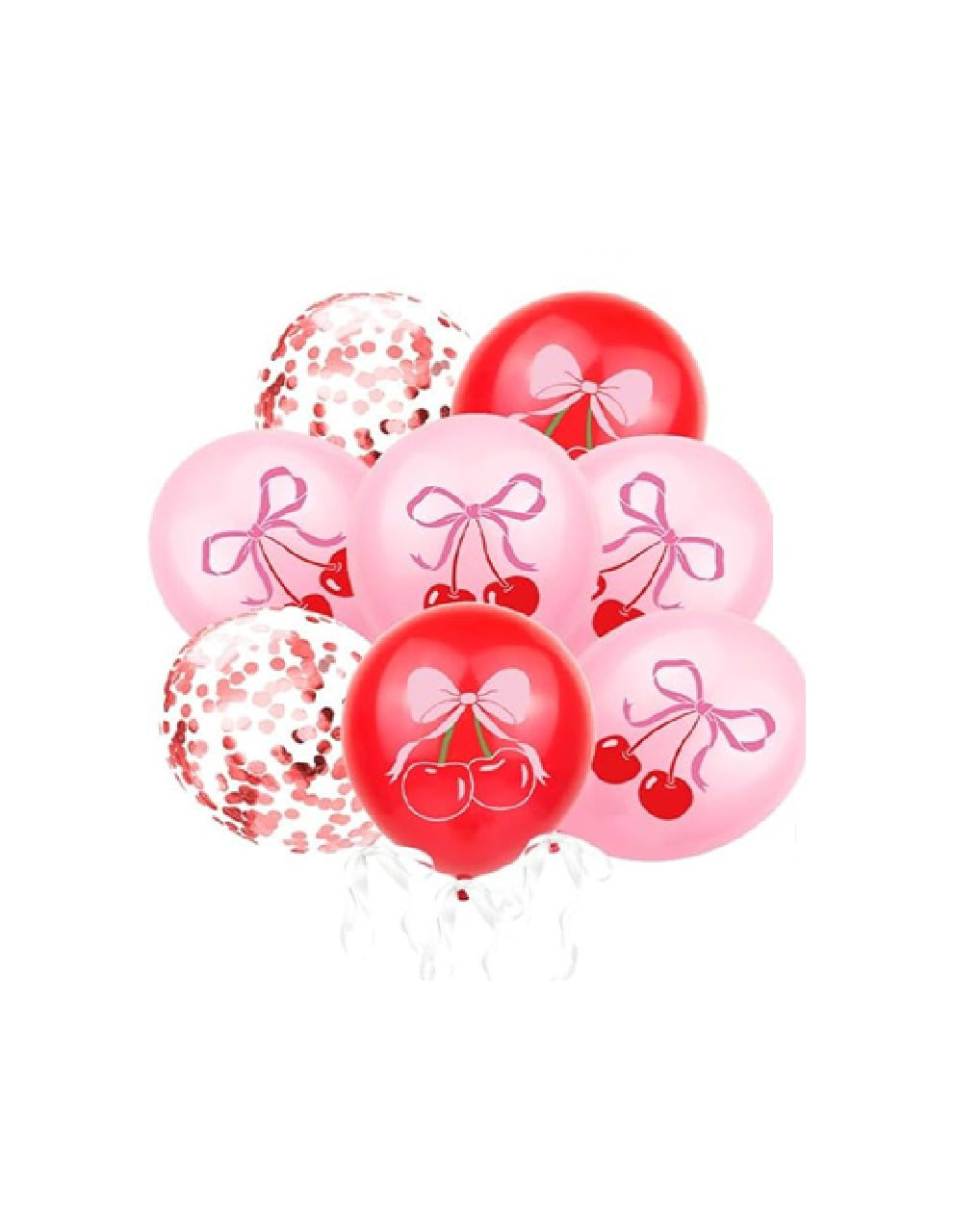 Cherry Bow Balloons