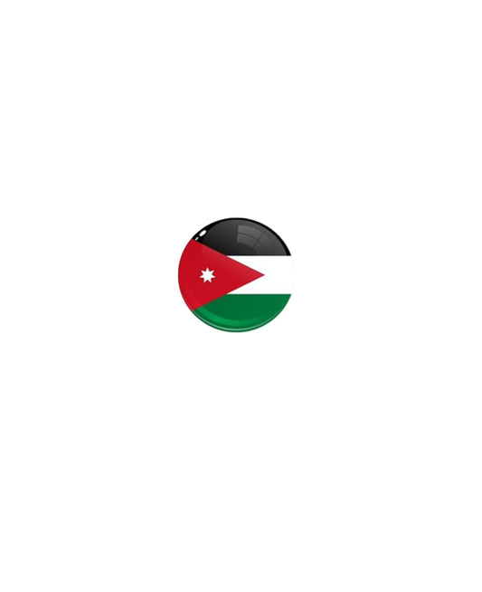 Jordan Flag Pinback Button