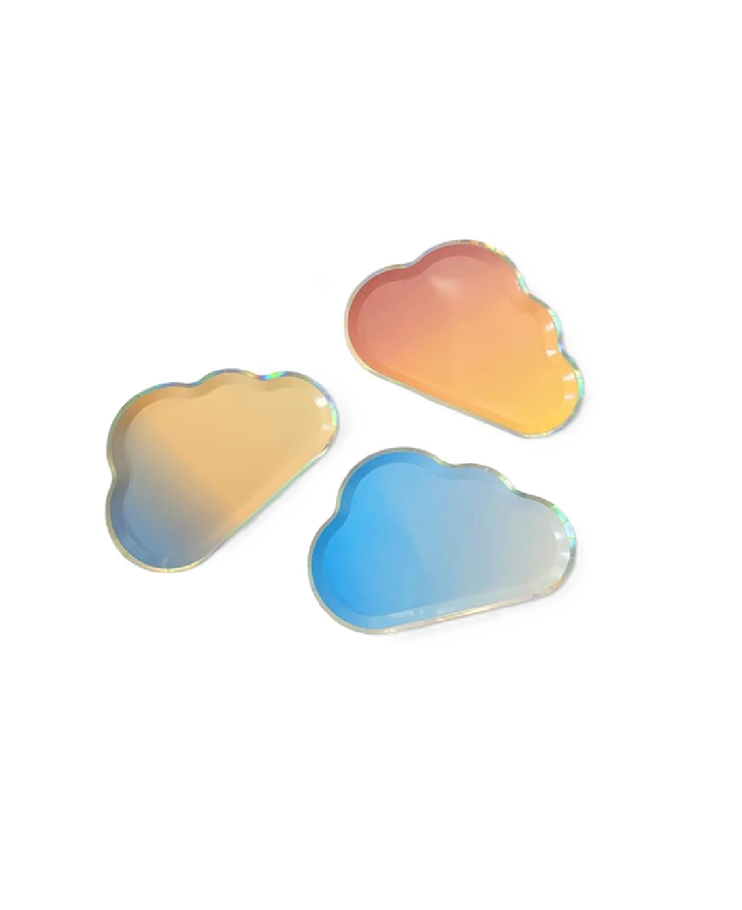 Rainbow Cloud Plates (24 Plates)