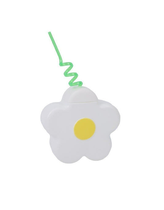 Daisy Plastic Tumbler with Straw