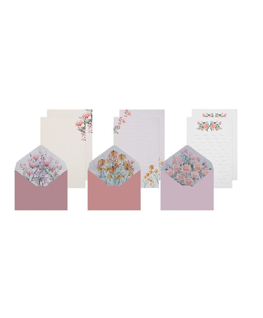 FLORAL ENVELOPE SET