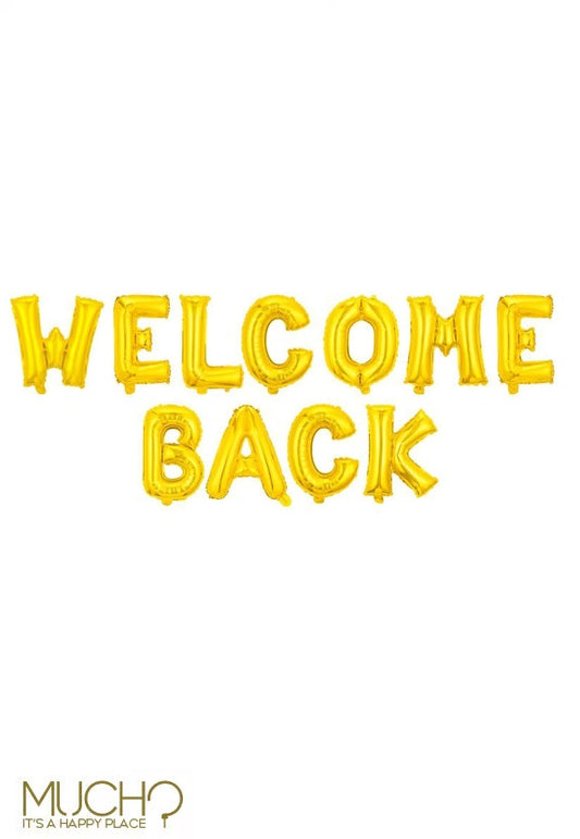 Welcome Back Balloons Banner