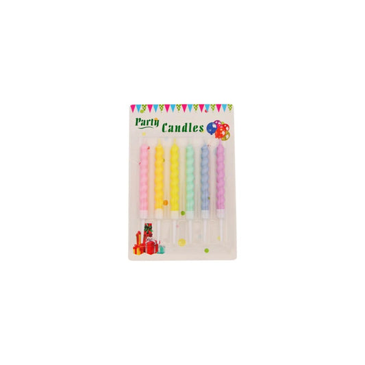 Pastel Twisted Candles