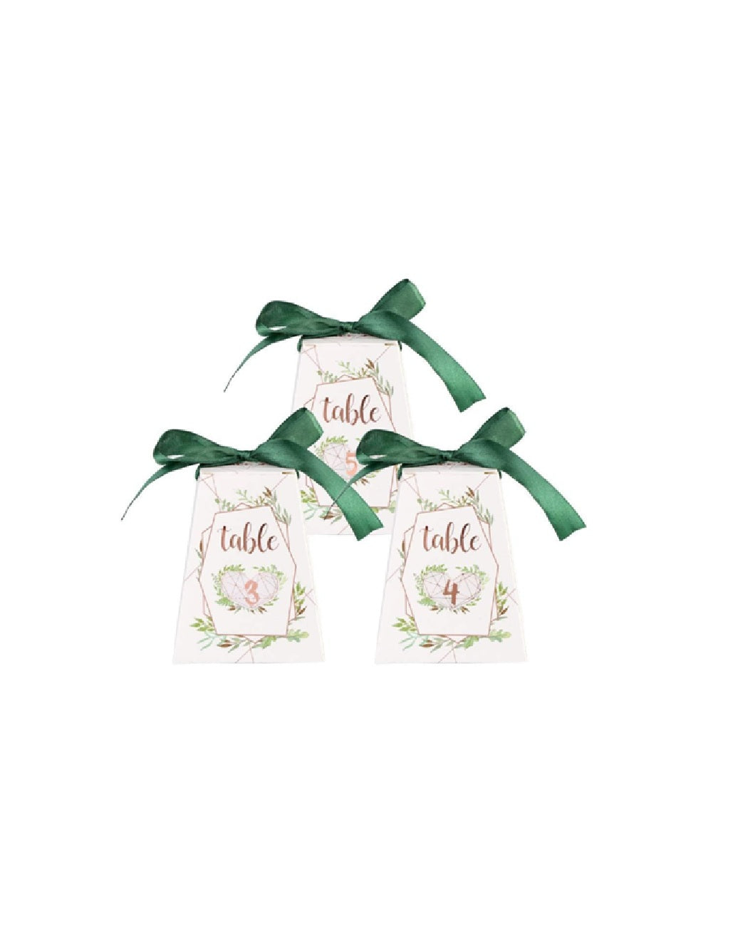 Wedding Party Favor Box, 1-10 Table Numbers