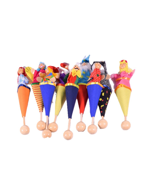 Cone Puppets Hide & Seek Play Stick Plush Doll Toy