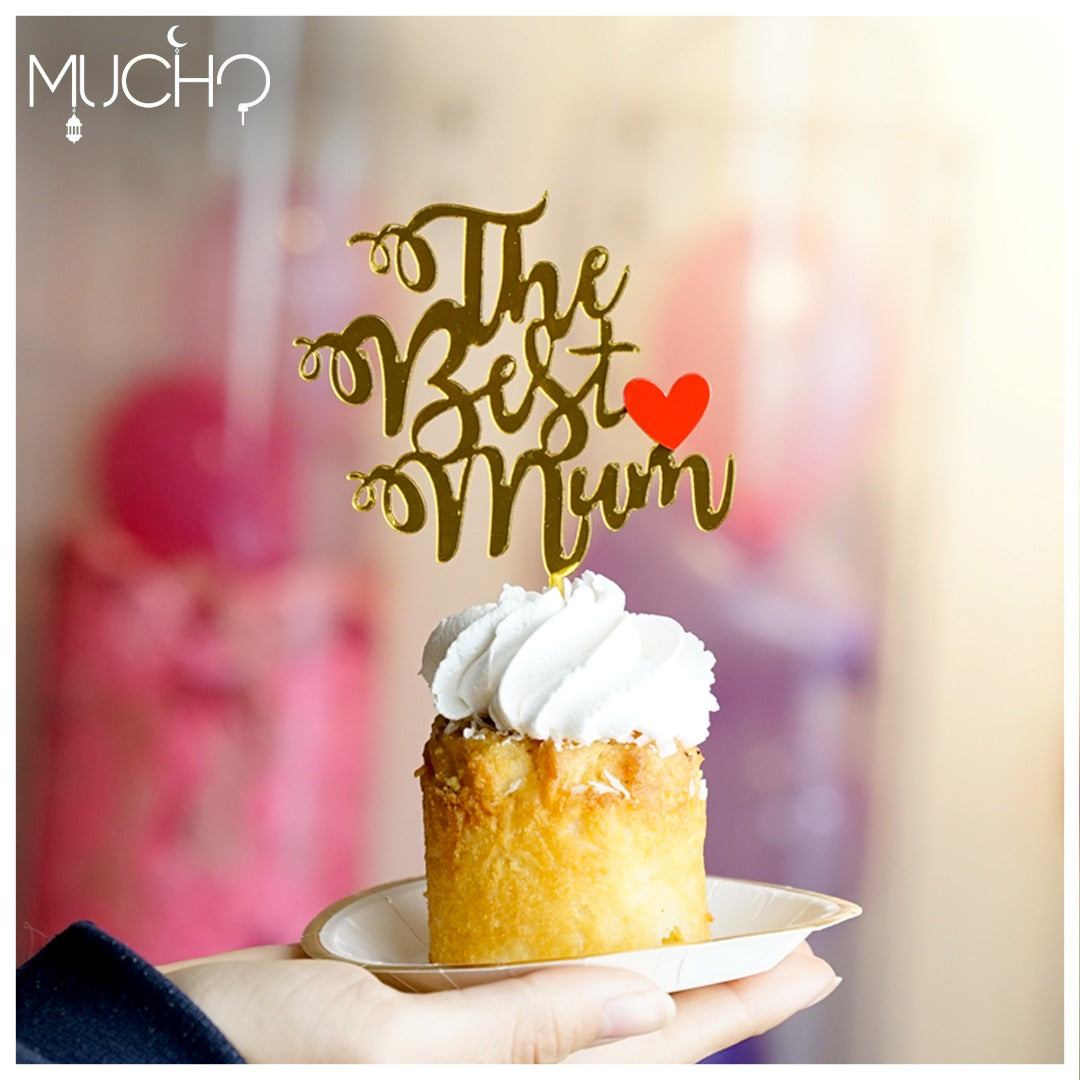 The Best Mom Cake Topper