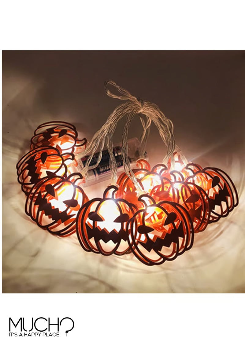 Halloween Metal Pumpkin LED Lights