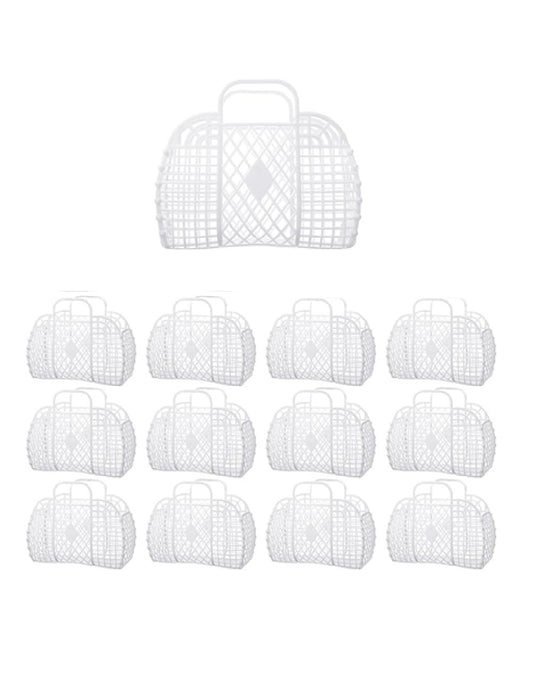 White Jelly Bags (12 Pc)