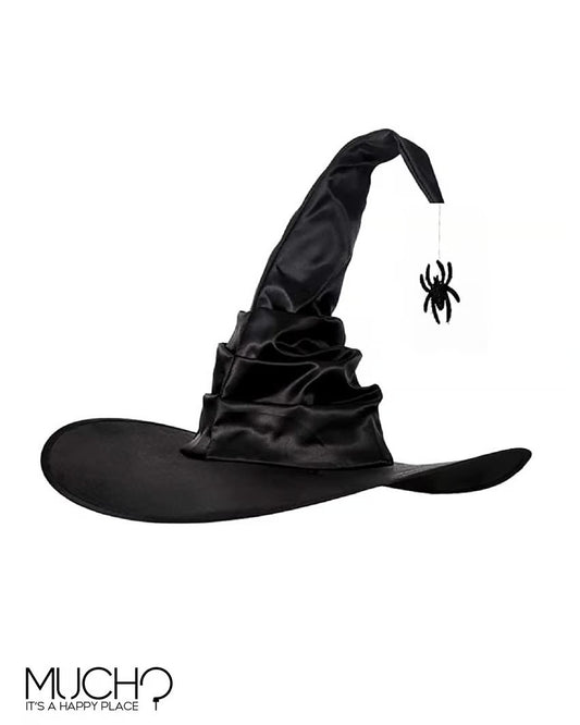 Black Witch Hat with Spider