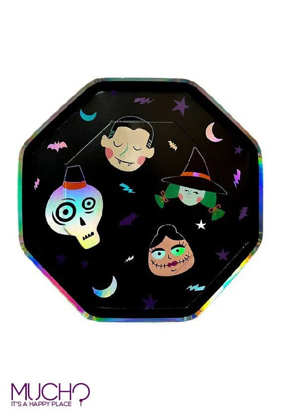 Halloween Metallic 9 Inch Plates