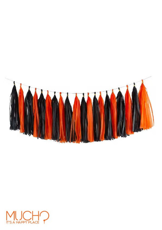 Black/Orange Tassels