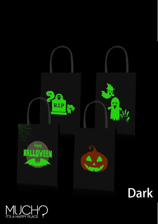 Glow in the dark Halloween Bags (Pack of 6)