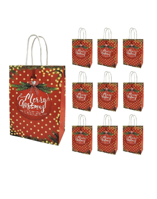 Christmas Gift Bags (10 Pieces)