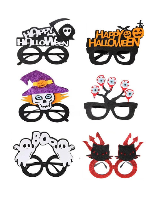 Halloween Glasses (6 Pieces)